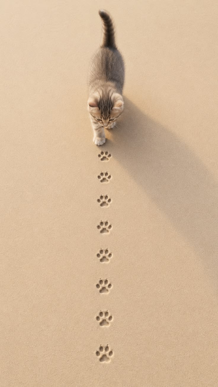猫の足跡